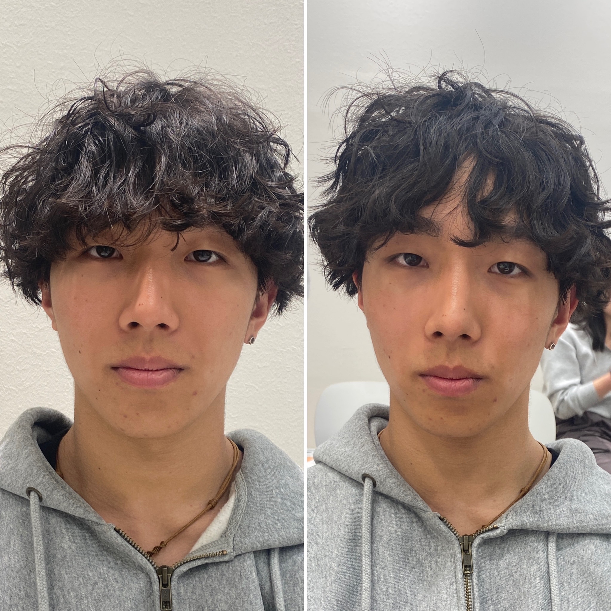 男性のメイクビフォーアフター