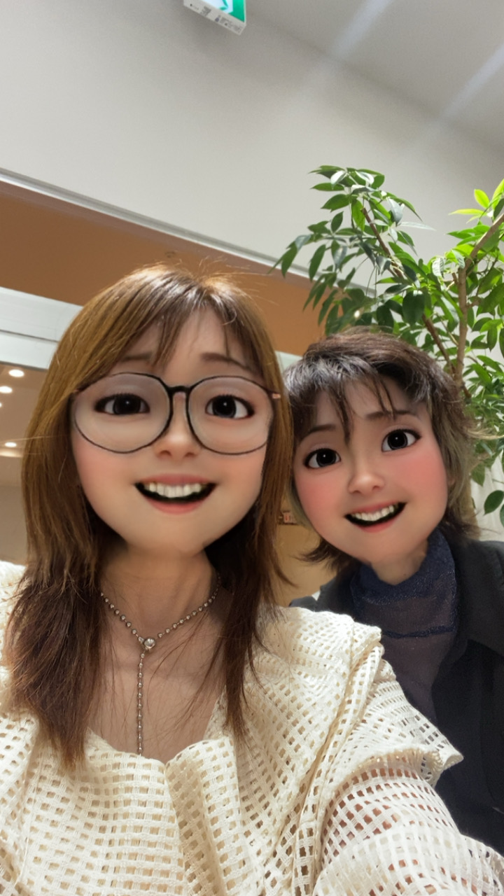 加工写真の二人