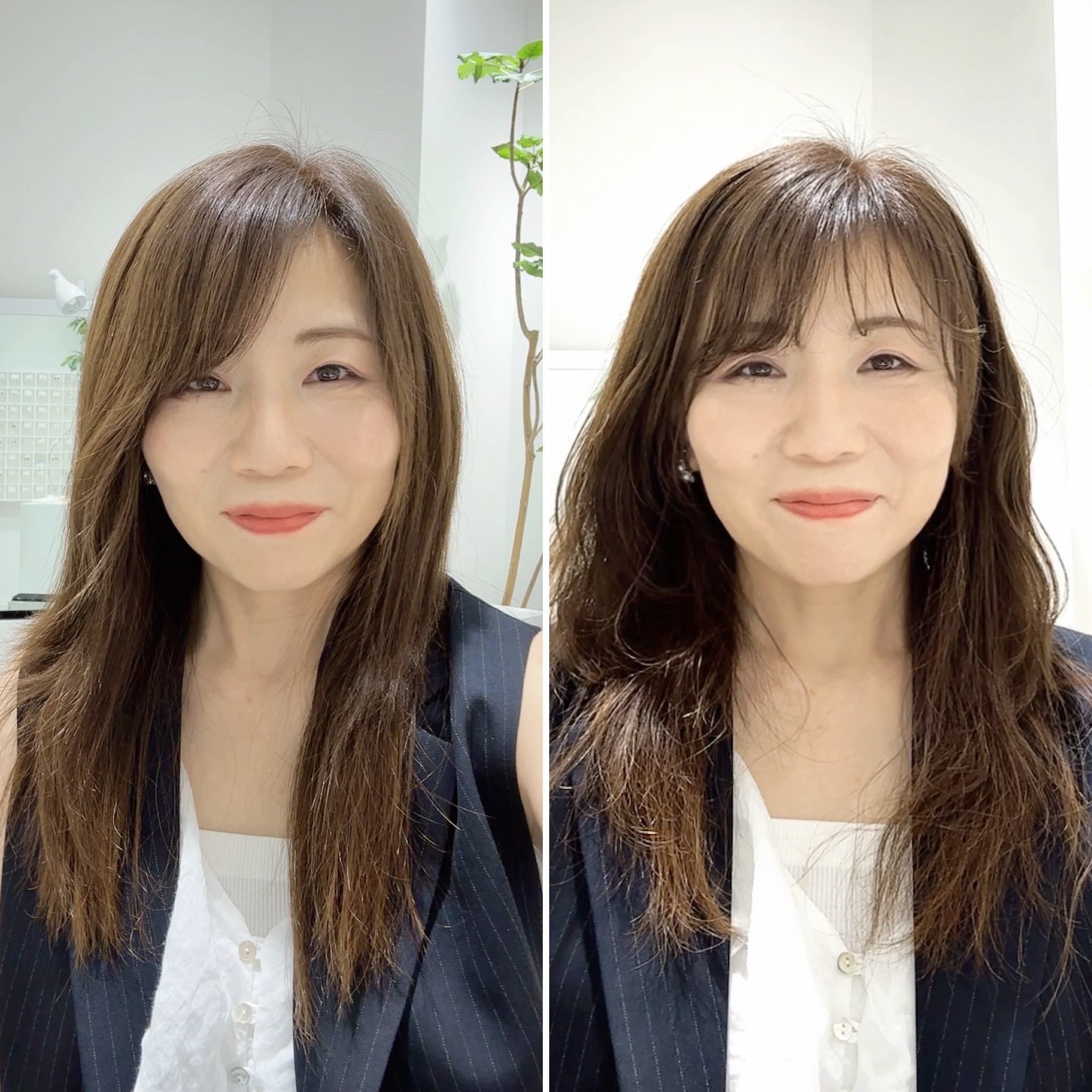 ヘアーアレンジ　ビフォーアフター